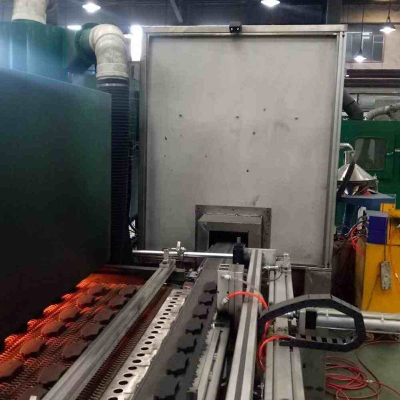 خط الرش الكهروستاتيكي لوسادة الفرامل